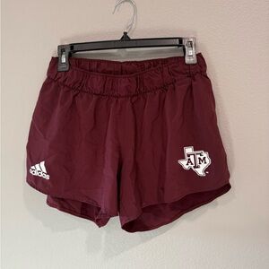Texas A&M Adidas Women's Maroon Athletic Shorts